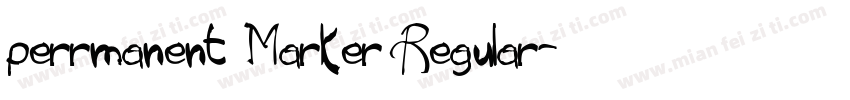 perrmanent Marker Regular字体转换